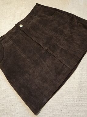 y2k Wilson's Leather Maxima Mini Skirt Sz. 8